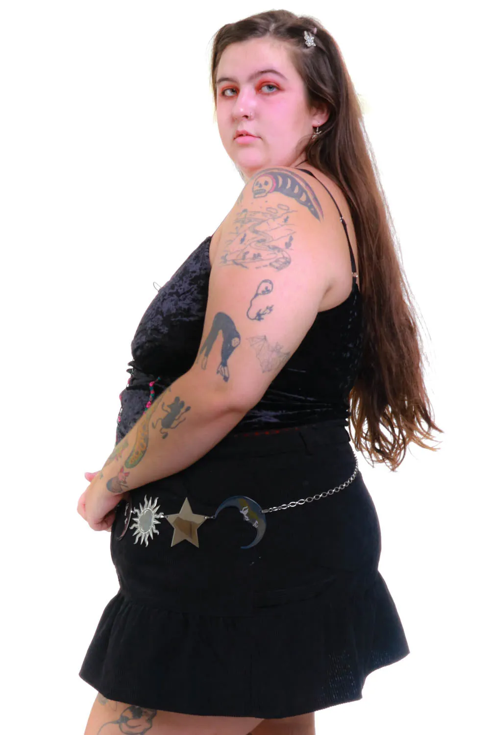 PRE-ORDER: Ria Black Velvet Lace-Up Top sold by Tunnel Vision product image thumbnail 5