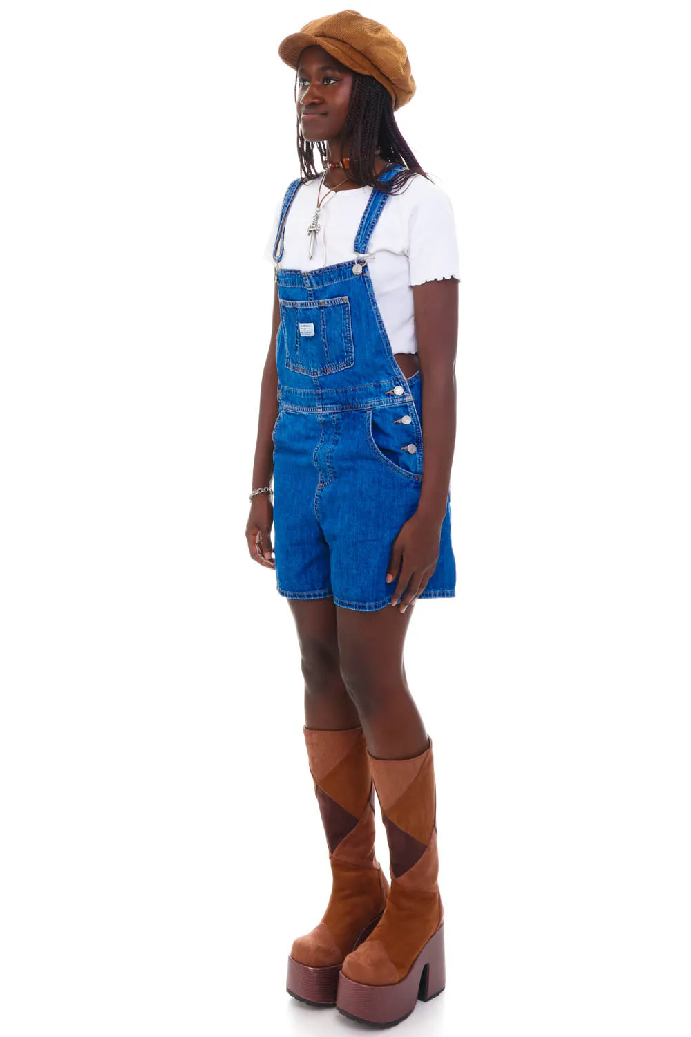 Vintage 90's Classic Denim Baggy Overalls - S/M sold by Tunnel Vision product image thumbnail 3