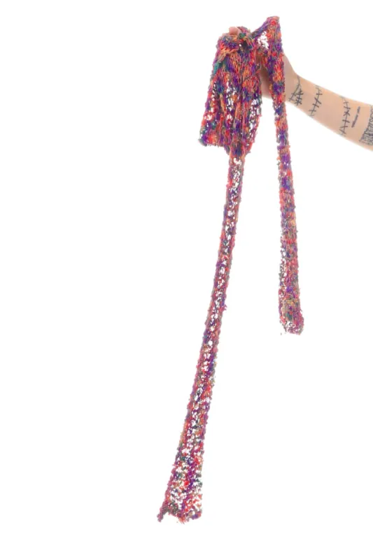 Vintage Y2K Rainbow Knit Tiny Scarf sold by Tunnel Vision