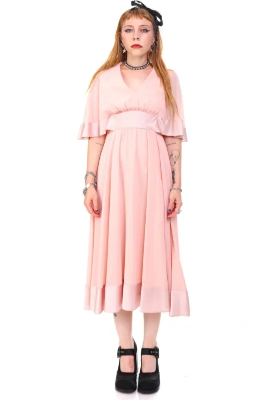 Vintage 80's Carrie Pale Pink Dress - S made by Tunnel Vision