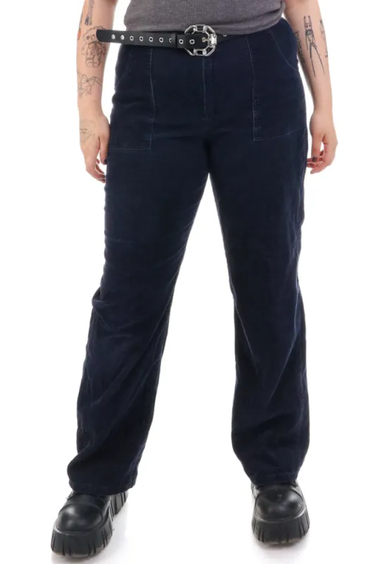 Vintage 90's  Dark Navy Corduroy Pants - XL sold by Tunnel Vision