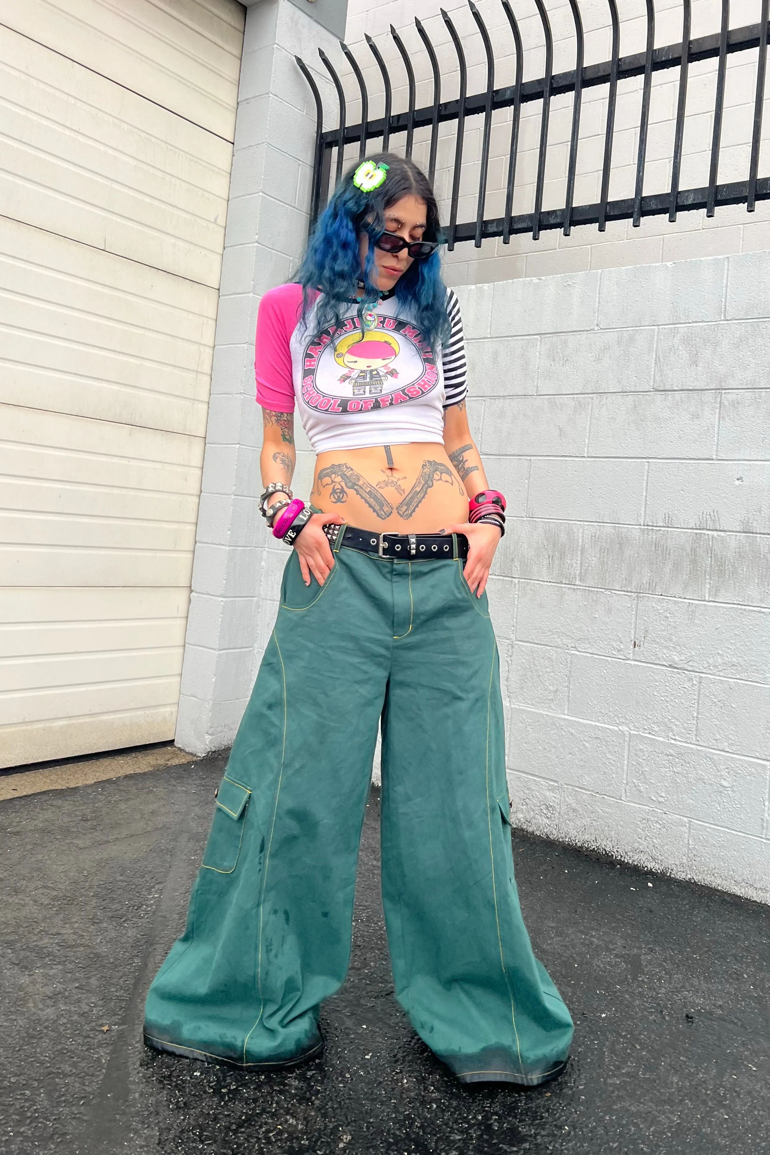 Strip Mall Green Twill Baggies sold by Tunnel Vision product image thumbnail 4