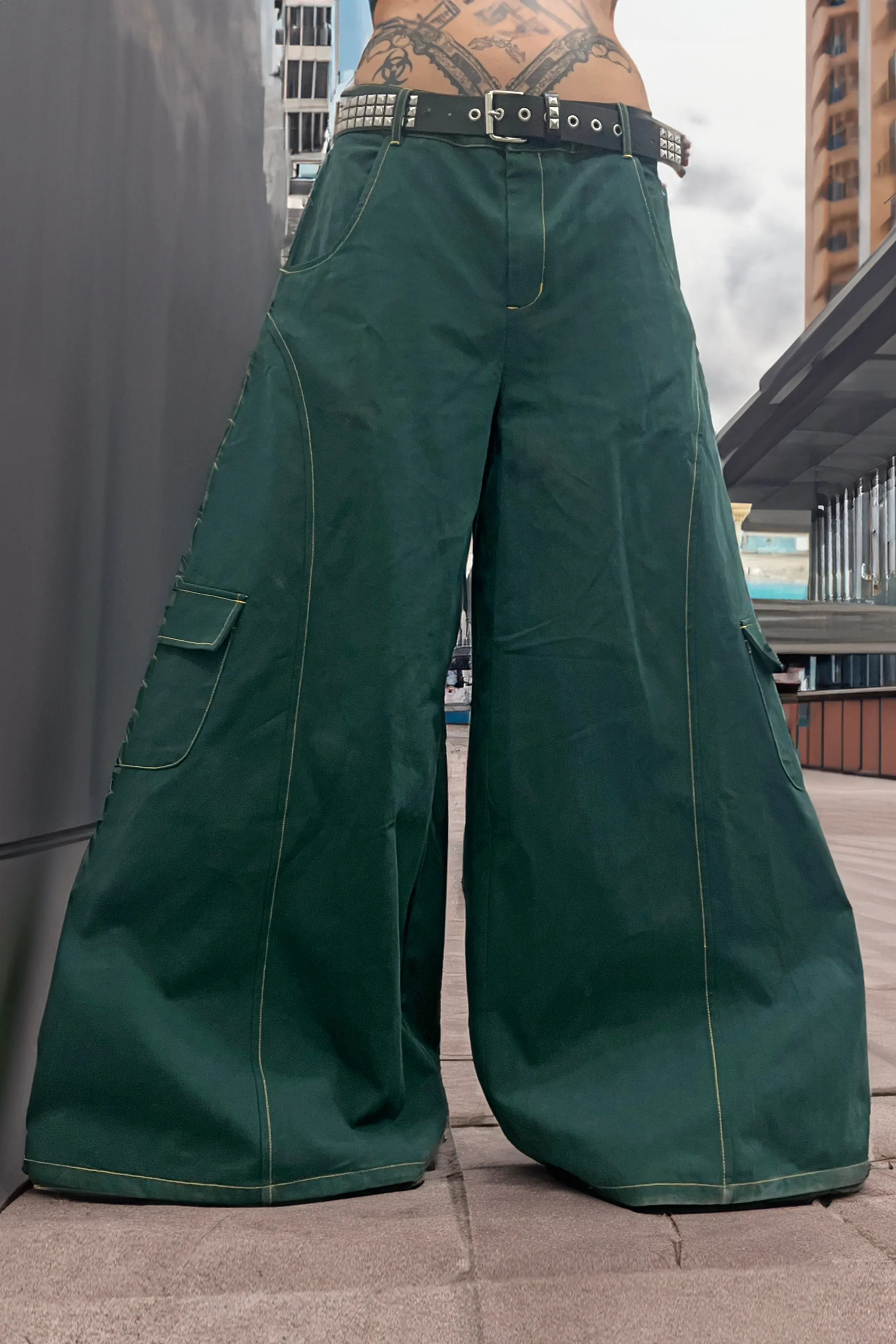 Strip Mall Green Twill Baggies sold by Tunnel Vision product image thumbnail 2