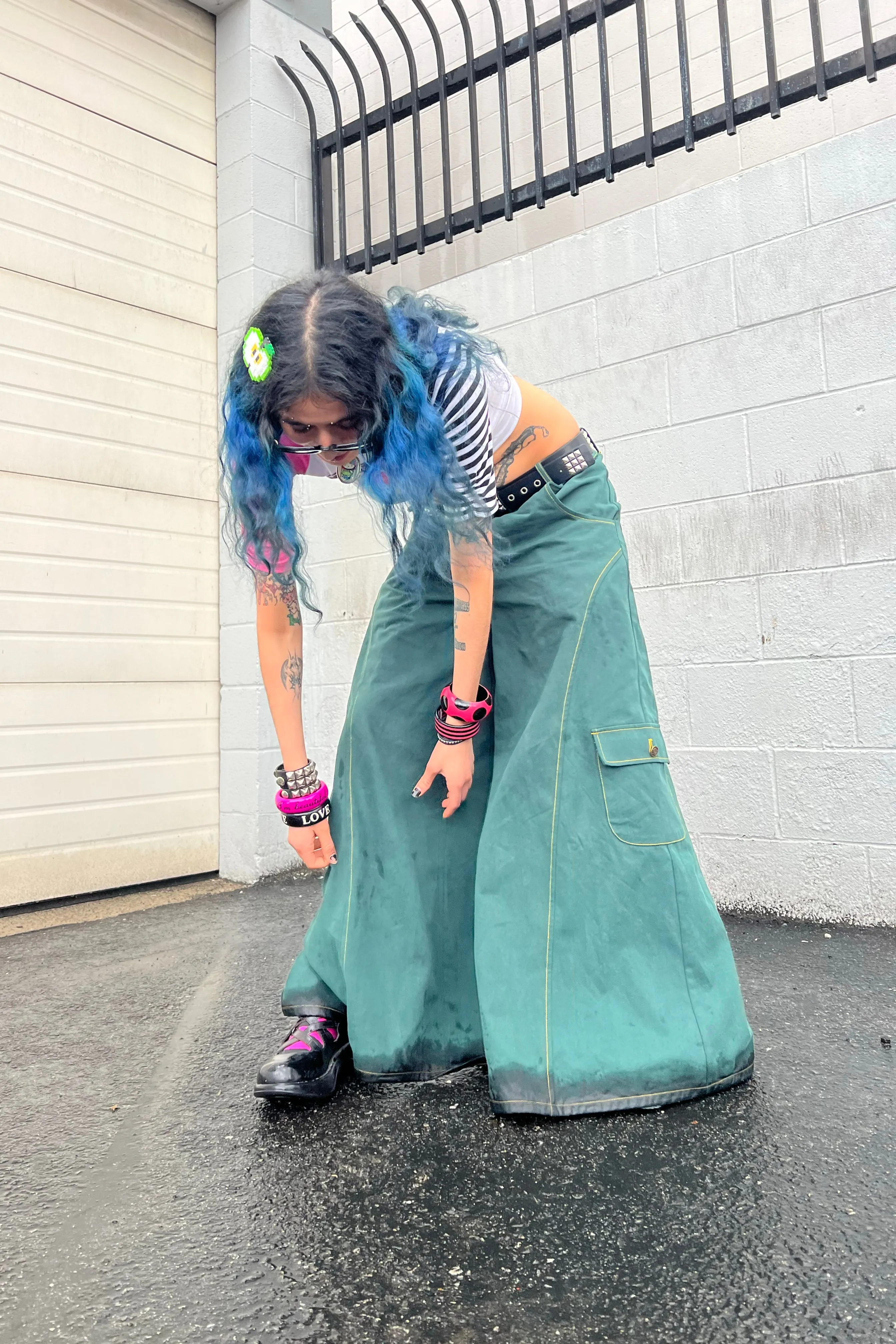 Strip Mall Green Twill Baggies sold by Tunnel Vision product image thumbnail 3