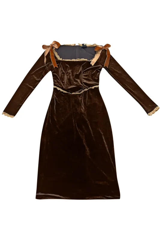 Brown Fiona Dress sold by Tunnel Vision