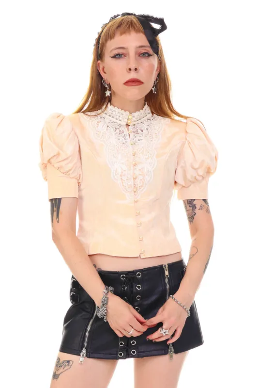 Vintage 80's Does Victorian Gunne Sax Blouse - XS/S sold by Tunnel Vision