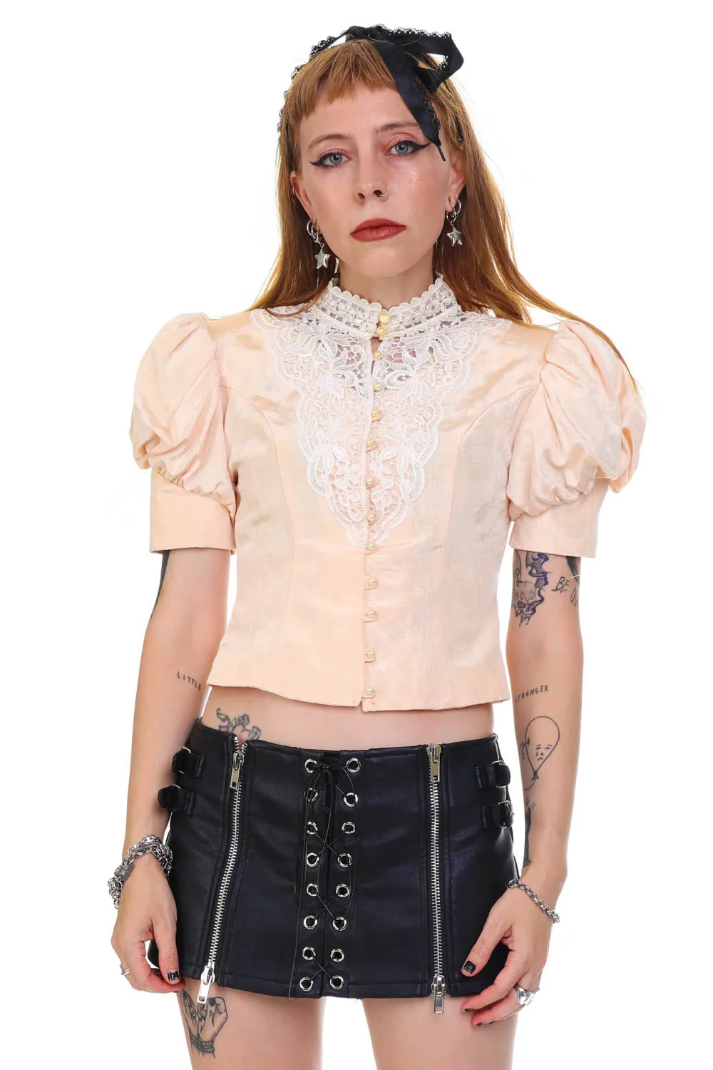 Vintage 80's Does Victorian Gunne Sax Blouse - XS/S sold by Tunnel Vision product image thumbnail 3