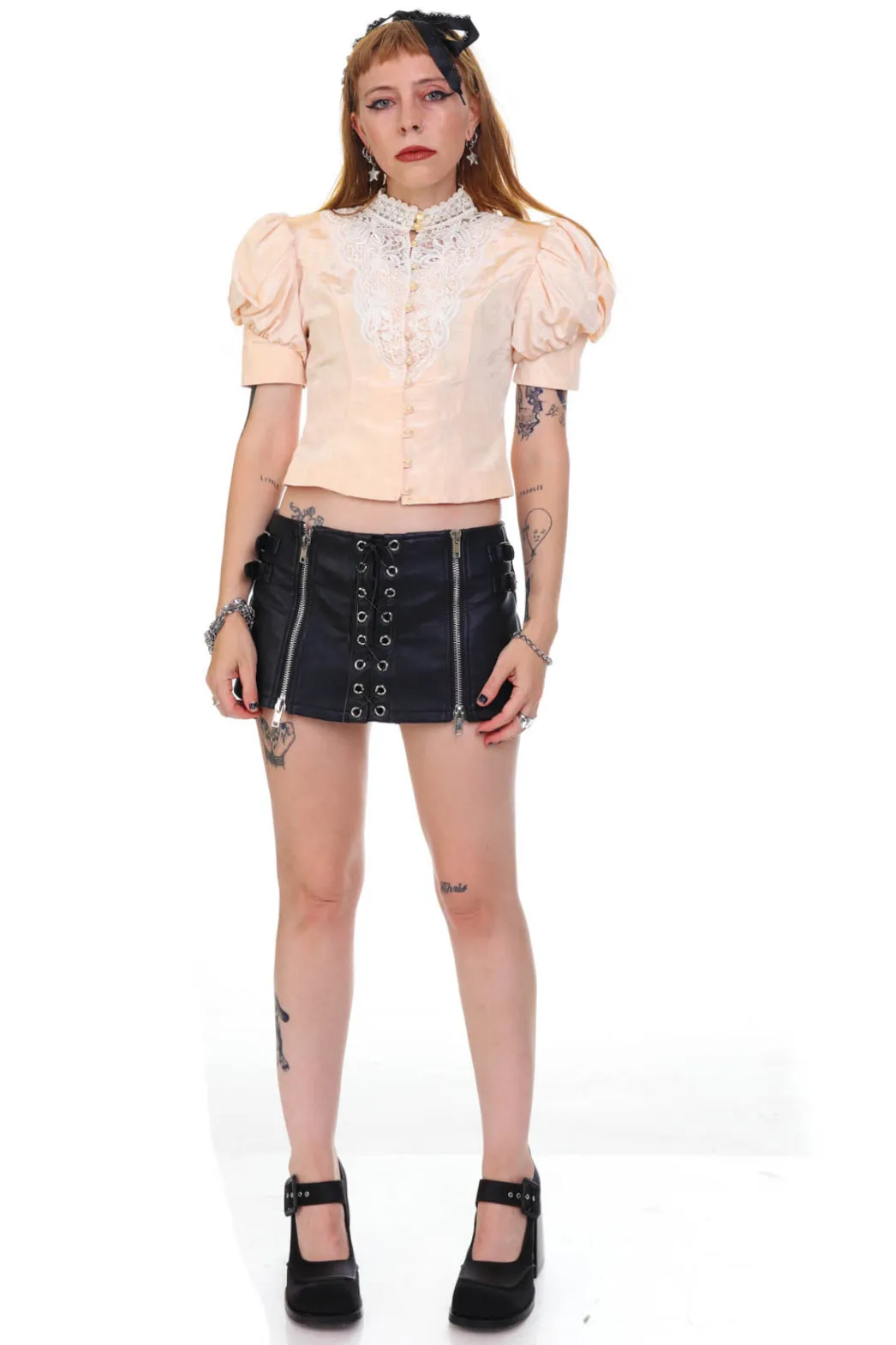 Vintage 80's Does Victorian Gunne Sax Blouse - XS/S sold by Tunnel Vision product image thumbnail 2