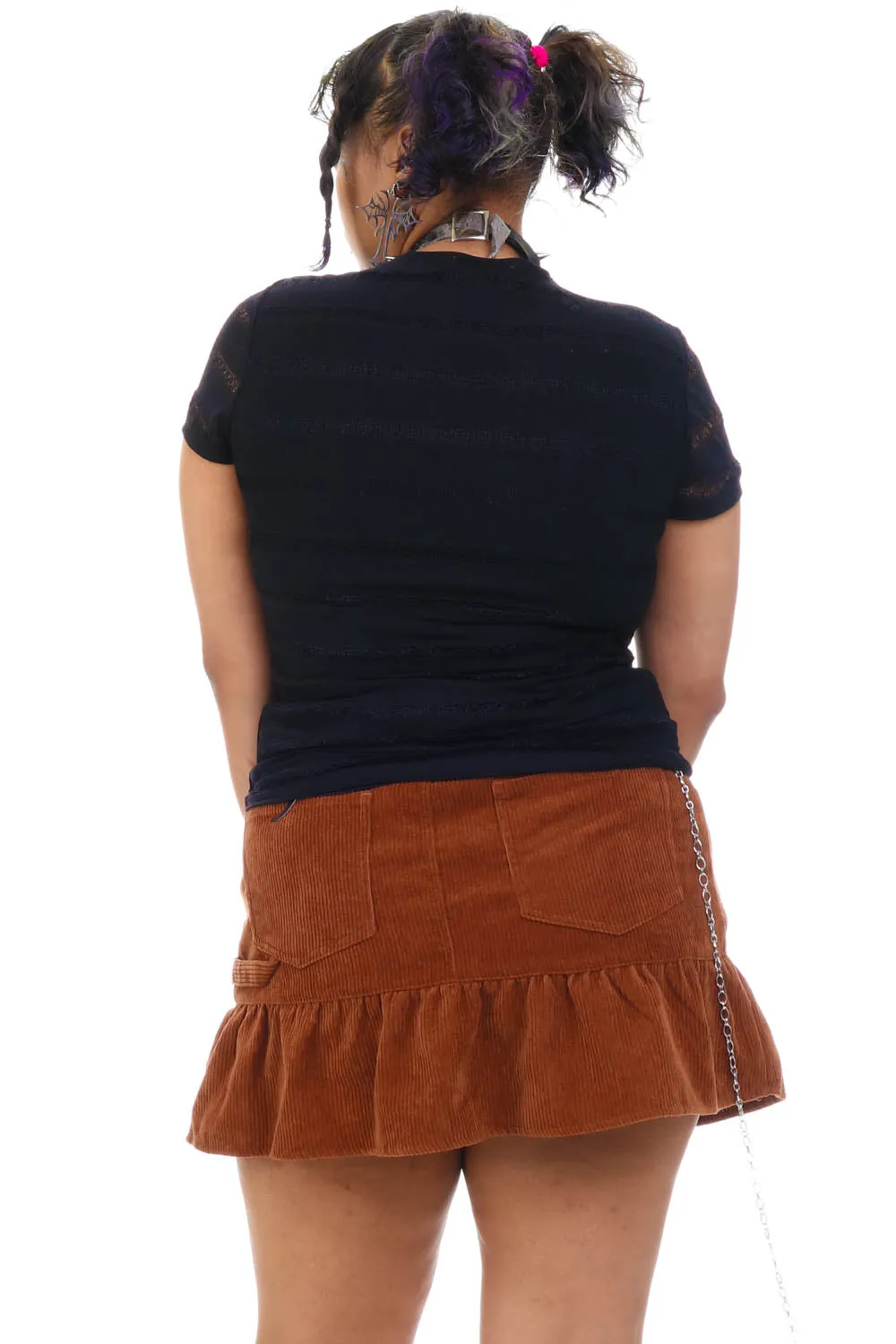 Vintage 90's Black Knitted Stripe Top- M/L/XL sold by Tunnel Vision product image thumbnail 5