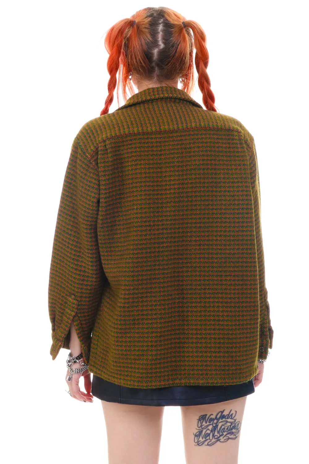 Vintage 90's Orange & Green Pattern Button Up - XS/S sold by Tunnel Vision product image thumbnail 5