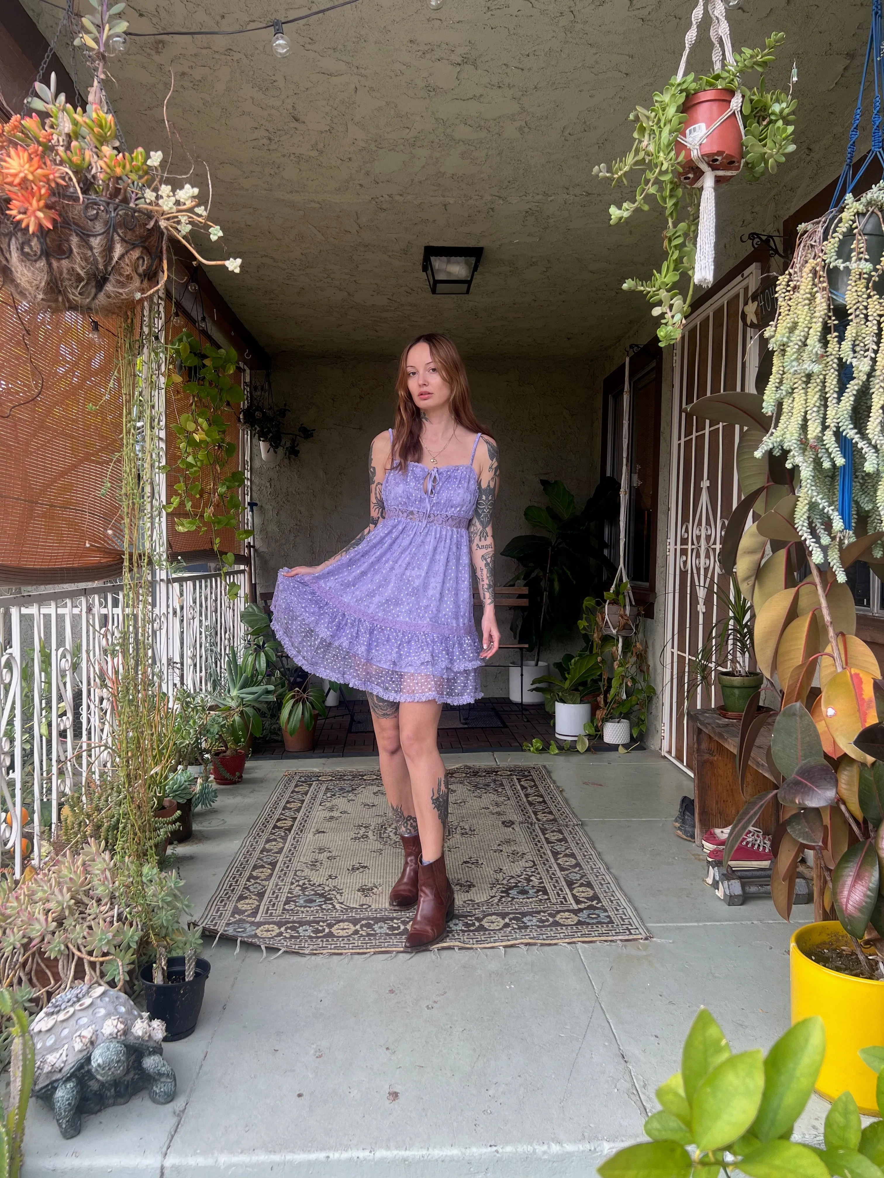 Baby Dolly Lilac Mini Dress sold by Tunnel Vision product image thumbnail 4