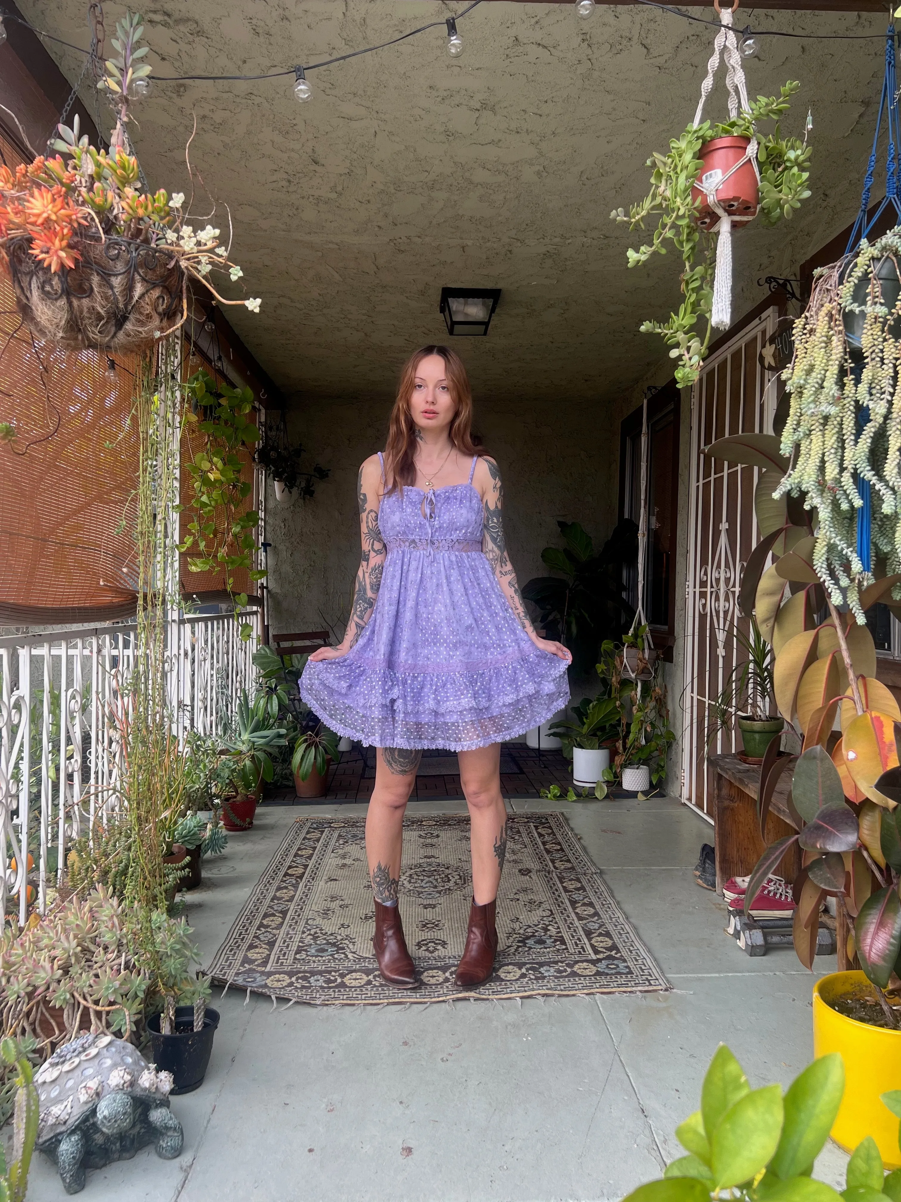 Baby Dolly Lilac Mini Dress sold by Tunnel Vision product image thumbnail 5