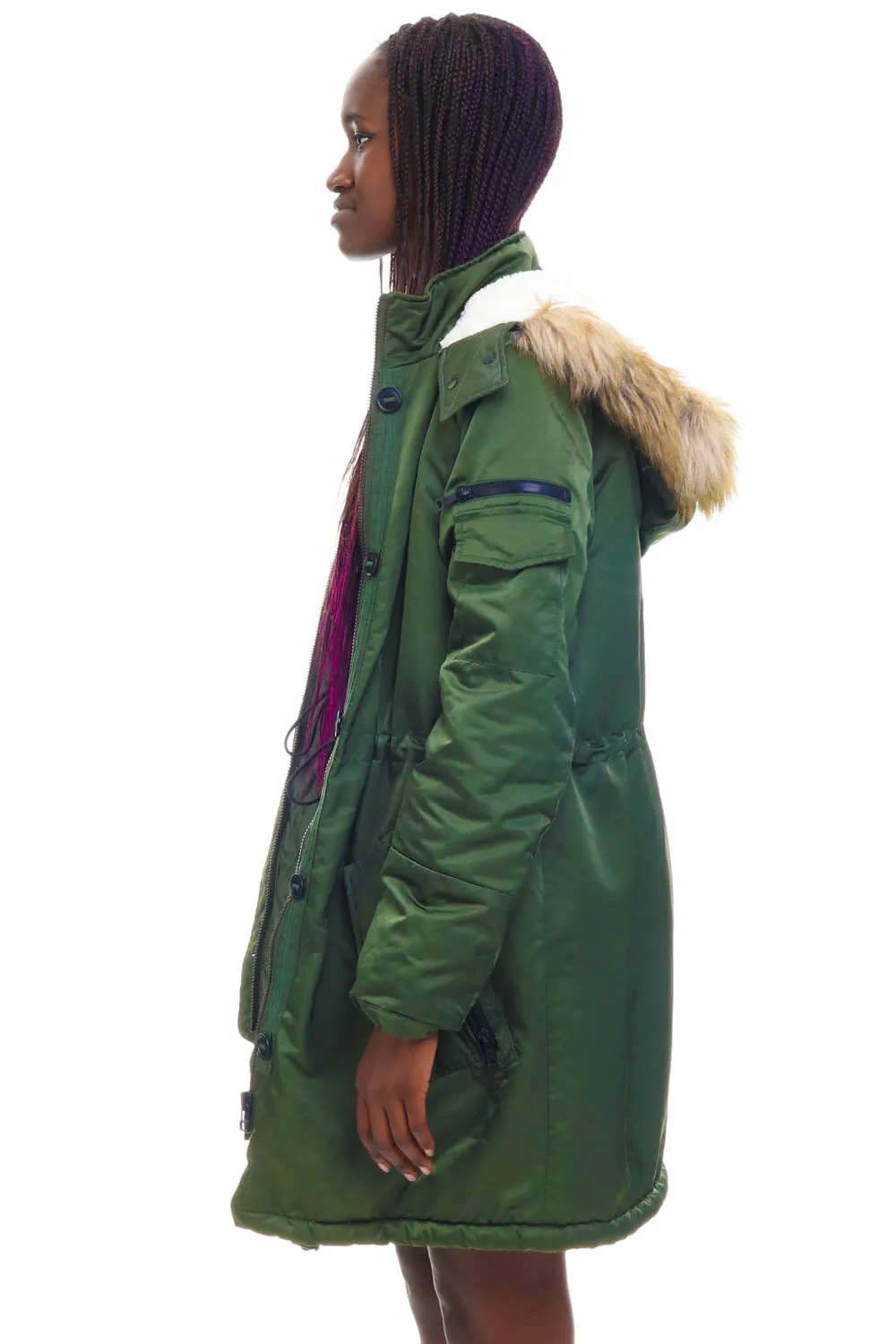 Vintage Y2K Forrest Green Heavy Duty Sherpa Jacket - S/M sold by Tunnel Vision product image thumbnail 5