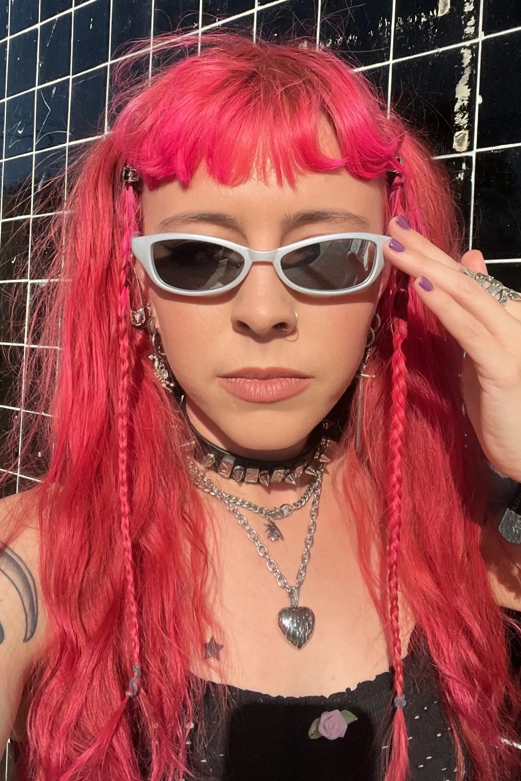 Cat Viper Silver Sunglasses sold by Tunnel Vision product image thumbnail 4