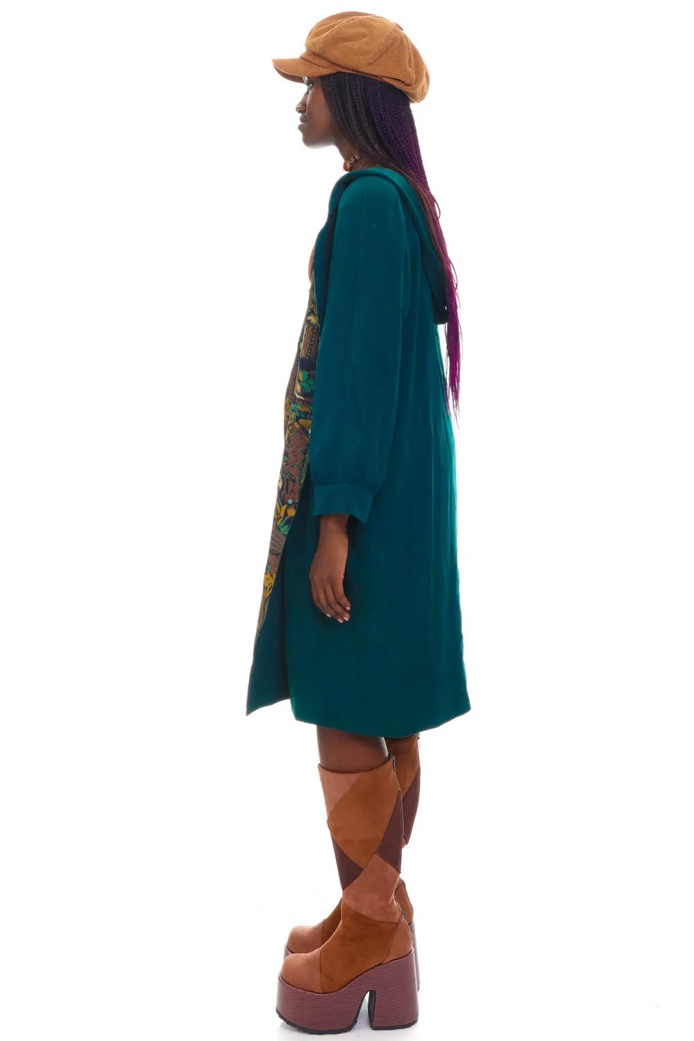 Vintage 90's Forrest Green Reversible Button Up Jacket - OSFM sold by Tunnel Vision product image thumbnail 4