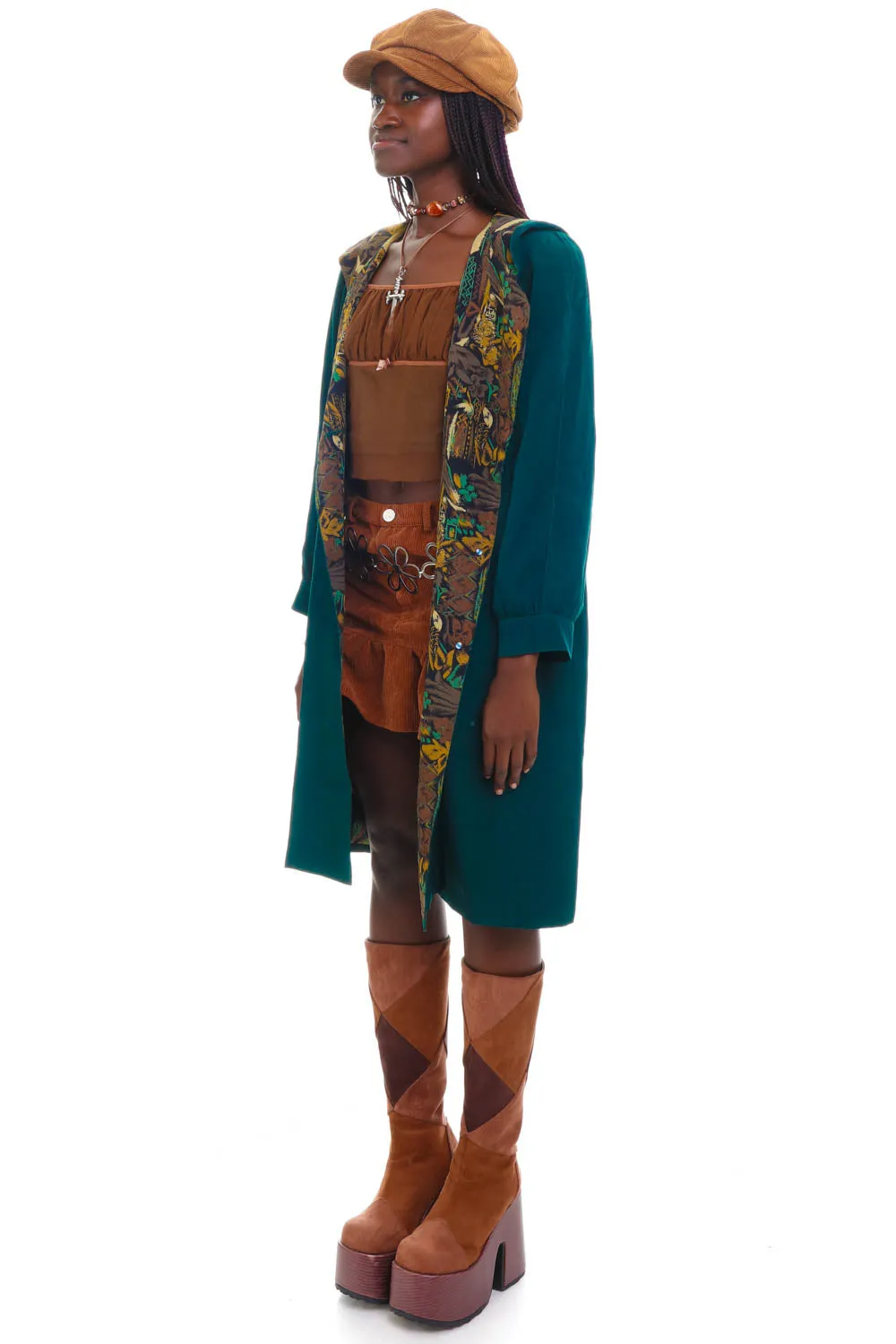 Vintage 90's Forrest Green Reversible Button Up Jacket - OSFM sold by Tunnel Vision product image thumbnail 3