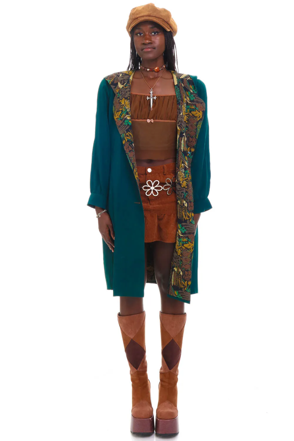 Vintage 90's Forrest Green Reversible Button Up Jacket - OSFM sold by Tunnel Vision product image thumbnail 2