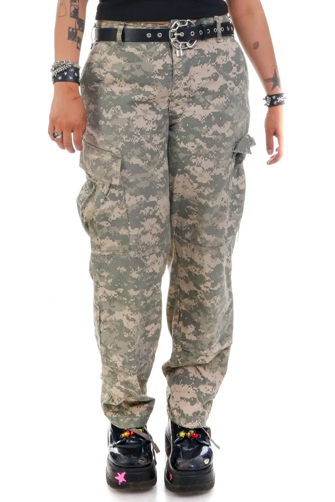 Vintage Y2K Digicam Cargo Pants - L/XL sold by Tunnel Vision