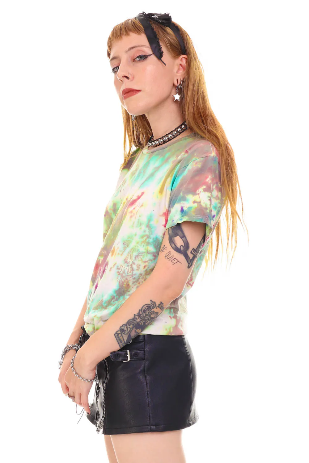 Vintage Y2K Rainbow Tie-Dye T-shirt - XS/S sold by Tunnel Vision product image thumbnail 5