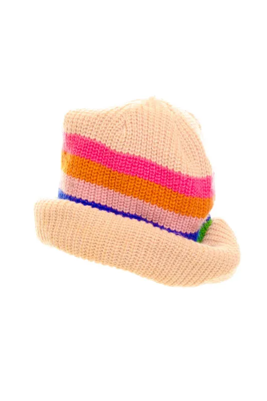 Vintage Y2K Stripe Knit Beanie sold by Tunnel Vision