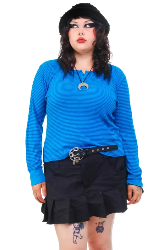 Vintage Y2K Jones Blues Stripe Long-Sleeve - XL/2X sold by Tunnel Vision