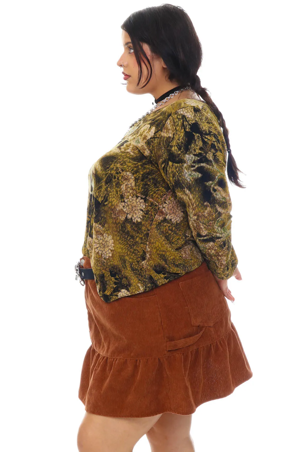 Vintage Y2K Faded Withering Flower Top - XL/2X/3X sold by Tunnel Vision product image thumbnail 4