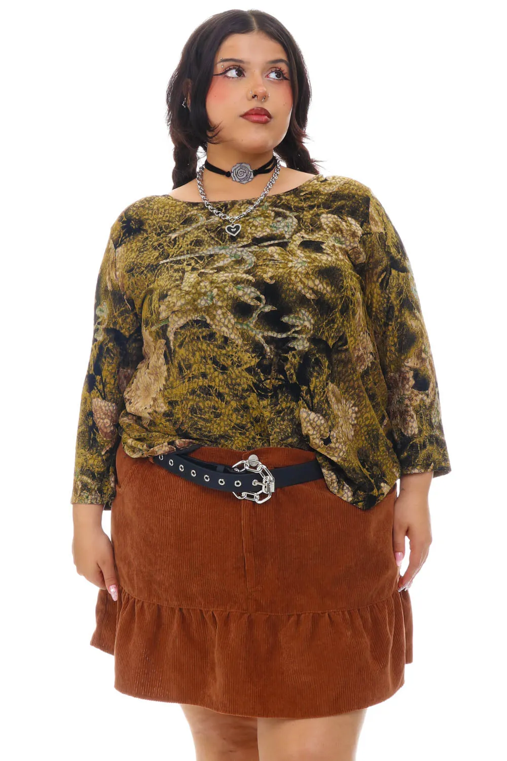 Vintage Y2K Faded Withering Flower Top - XL/2X/3X sold by Tunnel Vision