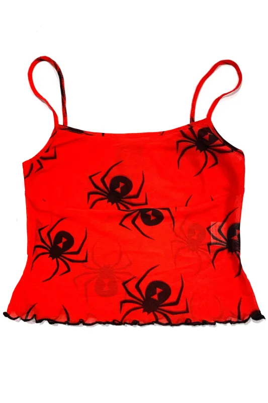 Red Widow Mesh Cami sold by Tunnel Vision