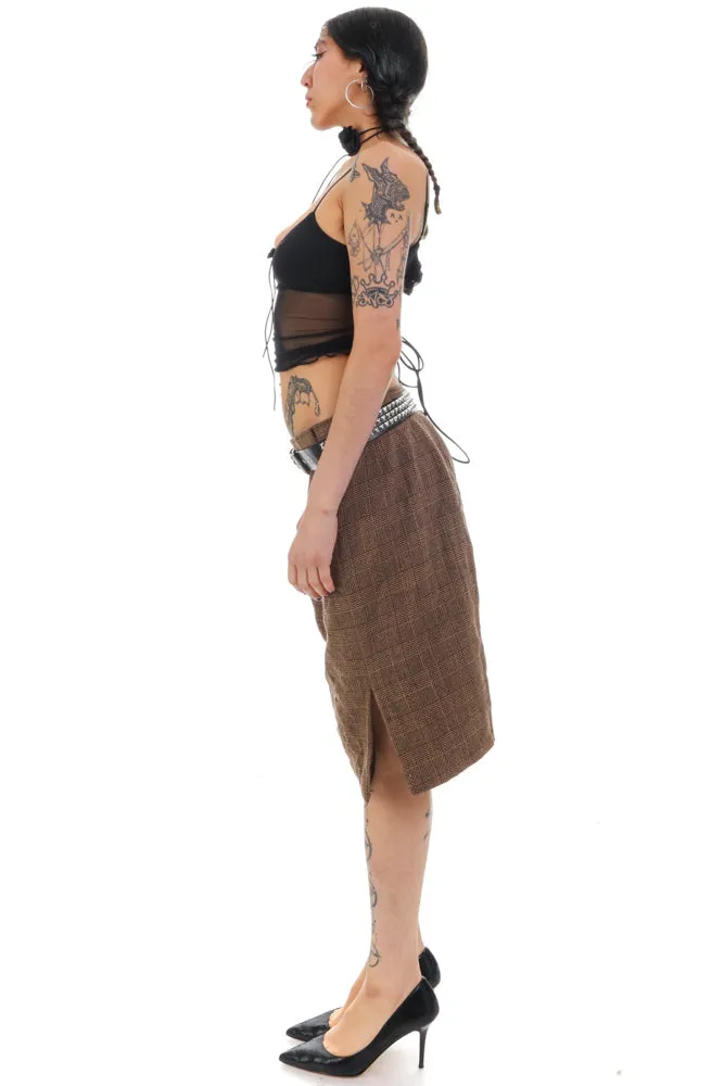 Vintage 90's Classiques Enter Plaid Skirt - M/L sold by Tunnel Vision product image thumbnail 4