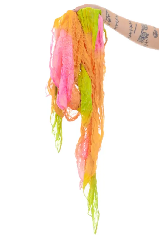 Vintage Y2K Rainbow Sunset Scarf sold by Tunnel Vision