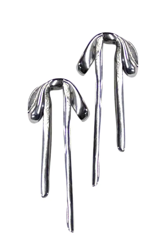 Bow Ribbon Stud Earrings sold by Tunnel Vision
