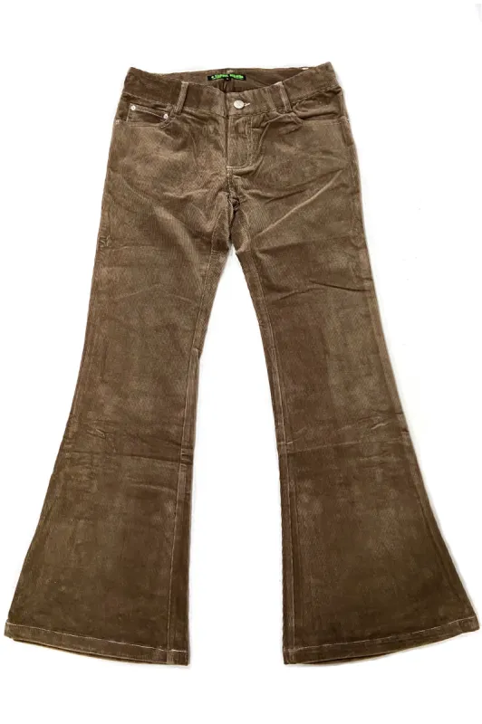 Melody Brown Corduroy Flares sold by Tunnel Vision