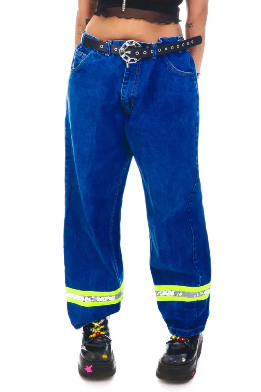 Vintage Y2K Denim Traffic Pants - XL sold by Tunnel Vision
