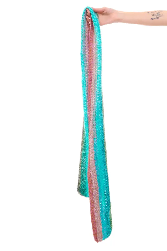Vintage Y2K Knit Pastel Scarf sold by Tunnel Vision