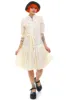 Vintage 60's Delicate Floral Embroidered Pleated Dress - S/M sold by Tunnel Vision