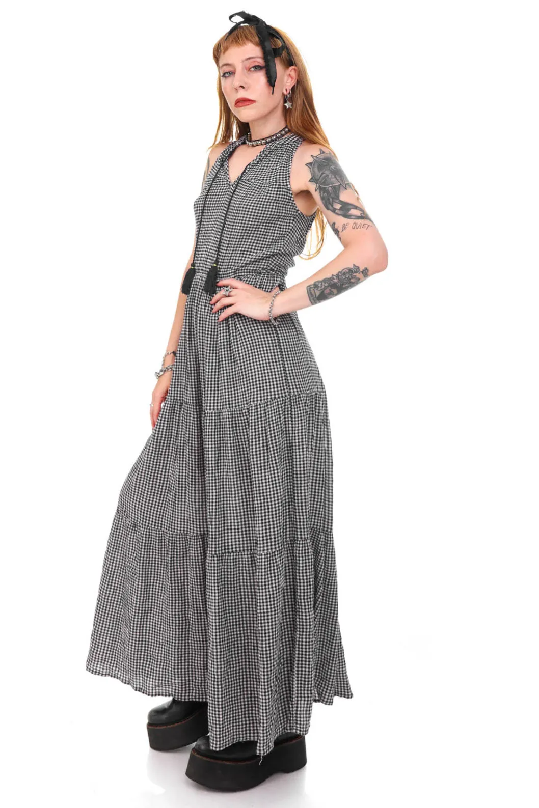 Not-Quite-Vintage Gingham Tank Dress - XS/S sold by Tunnel Vision product image thumbnail 3