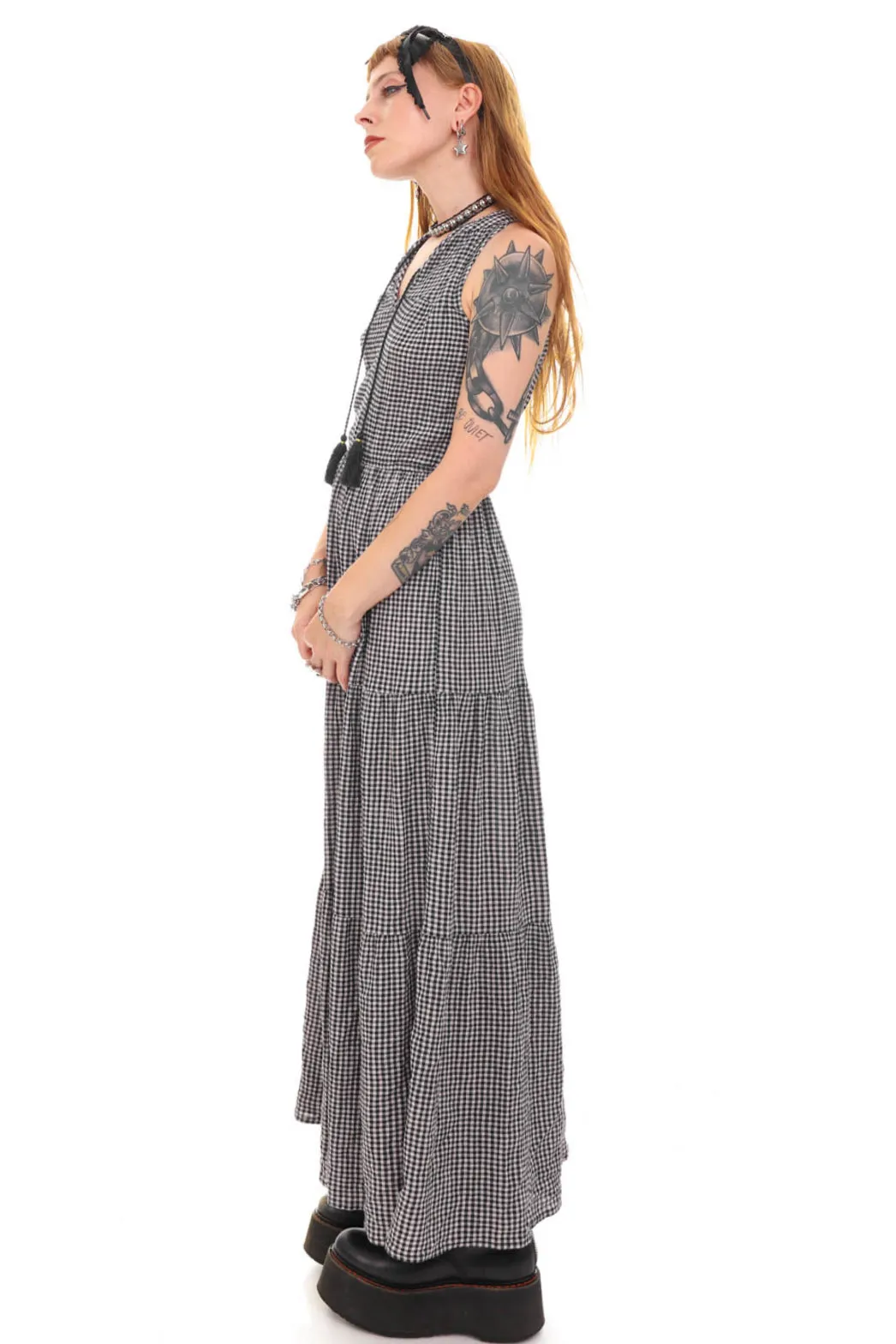 Not-Quite-Vintage Gingham Tank Dress - XS/S sold by Tunnel Vision product image thumbnail 4