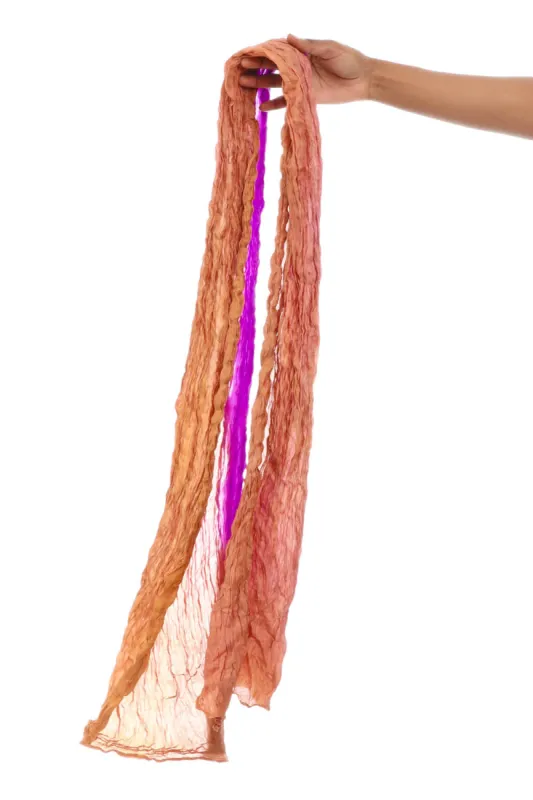 Vintage Y2K Purple Brown Knit Scarf sold by Tunnel Vision