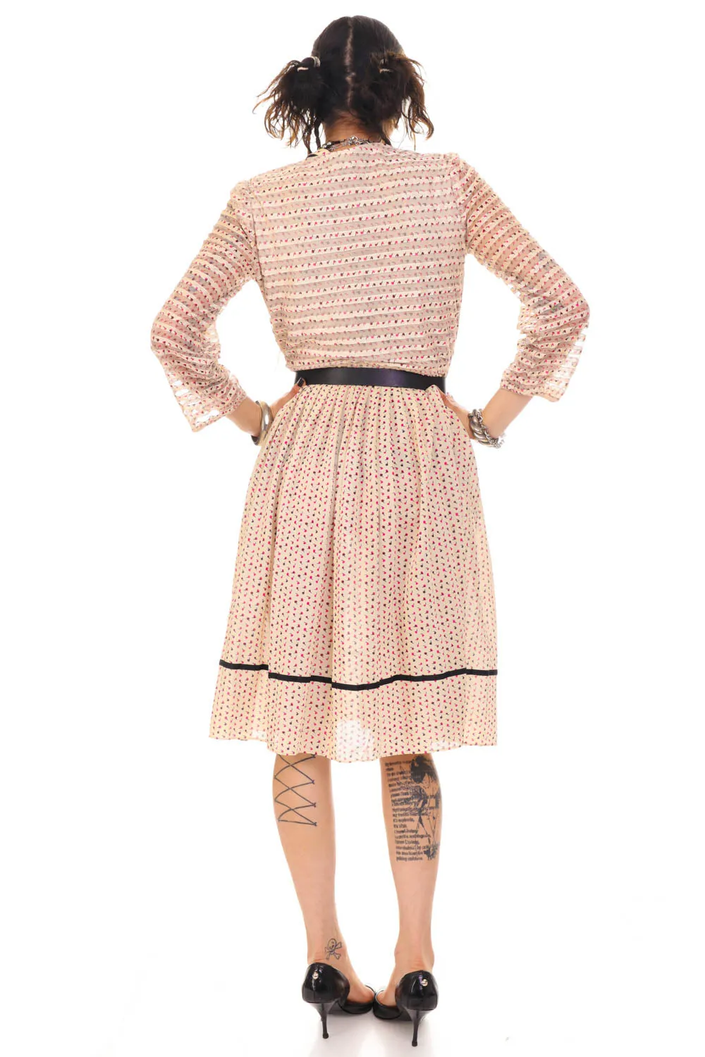 Vintage 70's Sweet Little Flower Long-Sleeve Dress - M/L sold by Tunnel Vision product image thumbnail 5