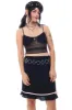 Vintage 90's Pretty Bow Little Black Skirt - M sold by Tunnel Vision