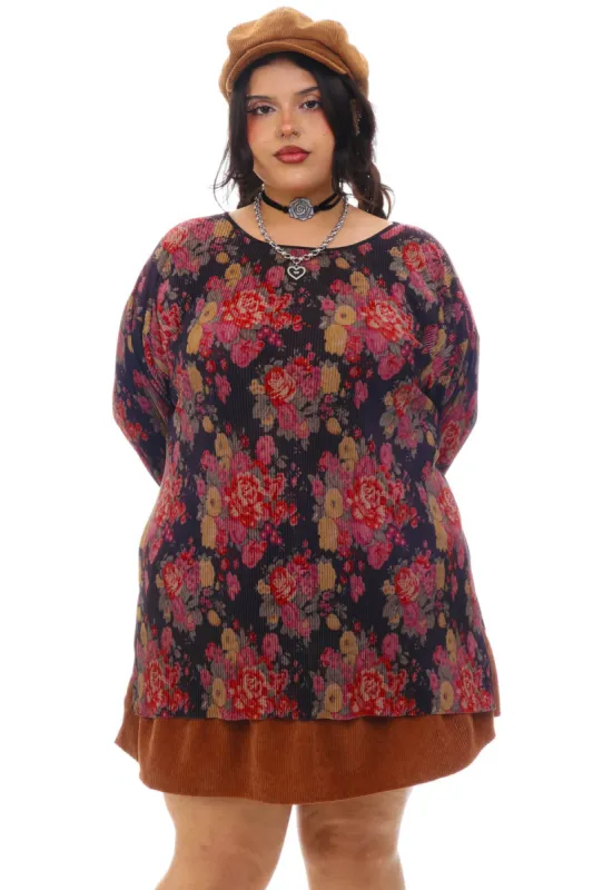 Vintage 90's Faded Floral Long-Sleeve - XL/2X/3X sold by Tunnel Vision