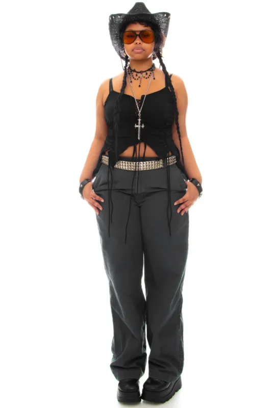 Vintage 90's High-Waisted Faded Grey Dockers Pants - L/XL sold by Tunnel Vision