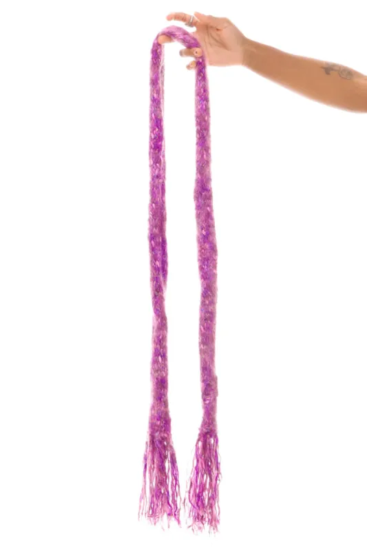Vintage Sparkly Purple Knit Scarf - OSFM sold by Tunnel Vision