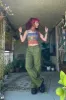 Splendor Olive Parachute Pants sold by Tunnel Vision