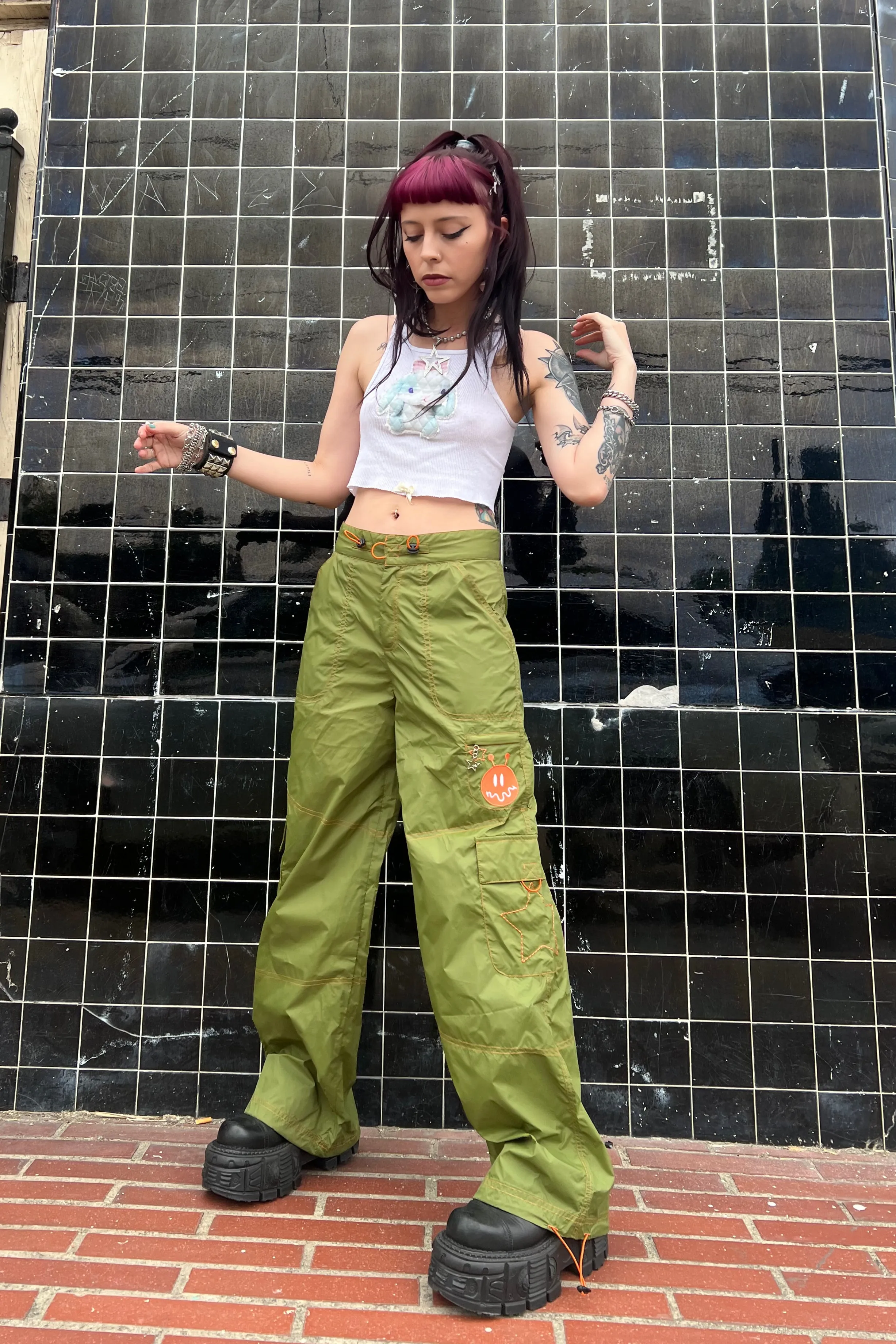 Splendor Olive Parachute Pants sold by Tunnel Vision product image thumbnail 4