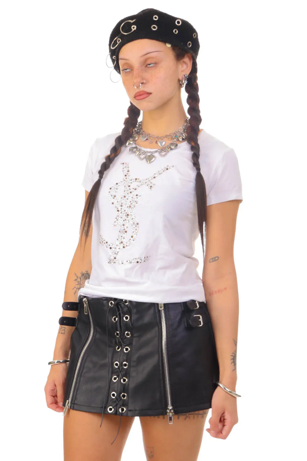 Vintage Y2K Rhinestone Decorative Top - OSFM sold by Tunnel Vision product image thumbnail 4