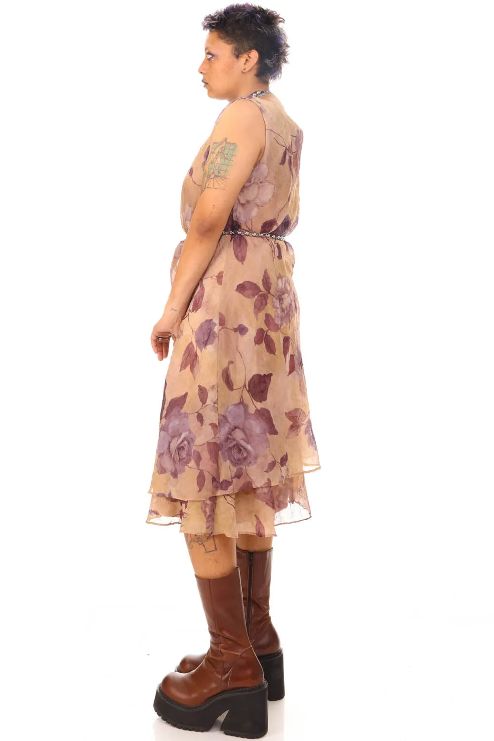 Vintage 90's Faded Rose Tank Maxi Dress - L/XL/2X sold by Tunnel Vision product image thumbnail 3