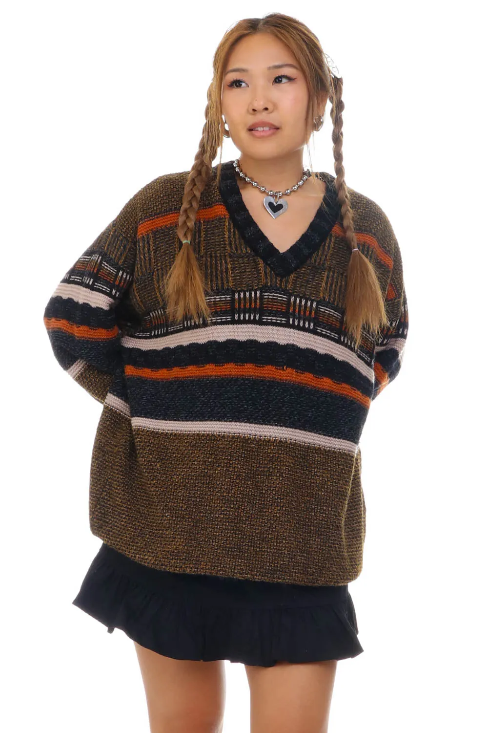 Vintage 90's Colorando Cozy Stripe Grandpa Sweater - OSFM sold by Tunnel Vision product image thumbnail 3