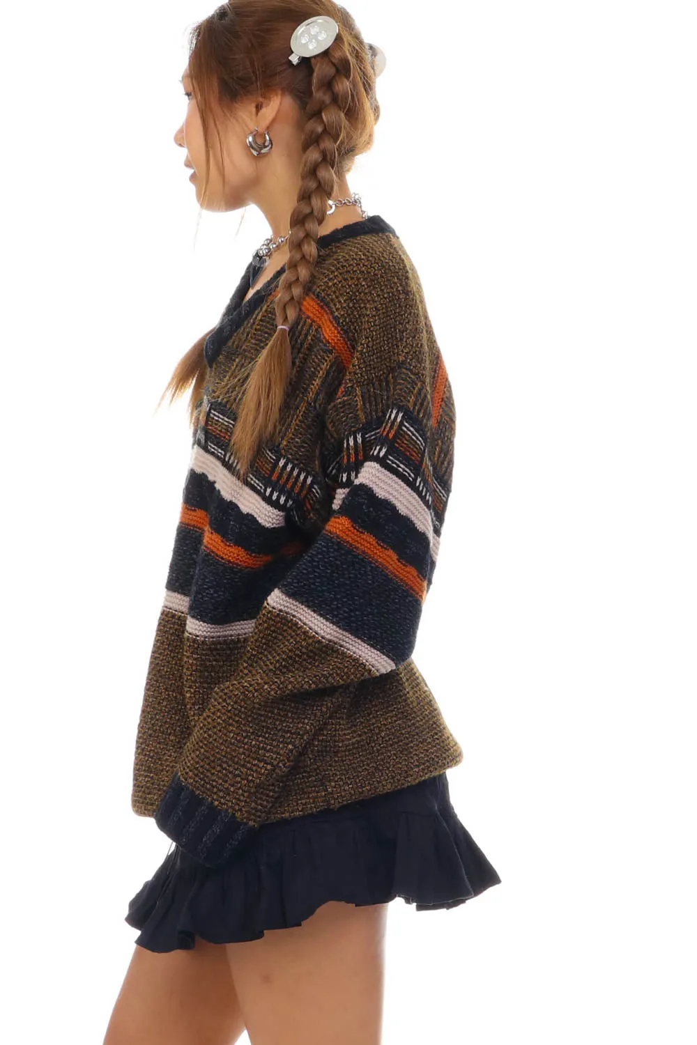 Vintage 90's Colorando Cozy Stripe Grandpa Sweater - OSFM sold by Tunnel Vision product image thumbnail 5