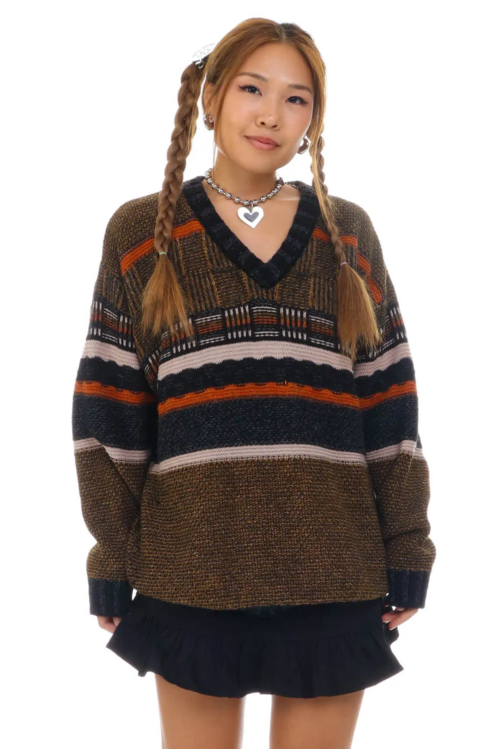 Vintage 90's Colorando Cozy Stripe Grandpa Sweater - OSFM sold by Tunnel Vision